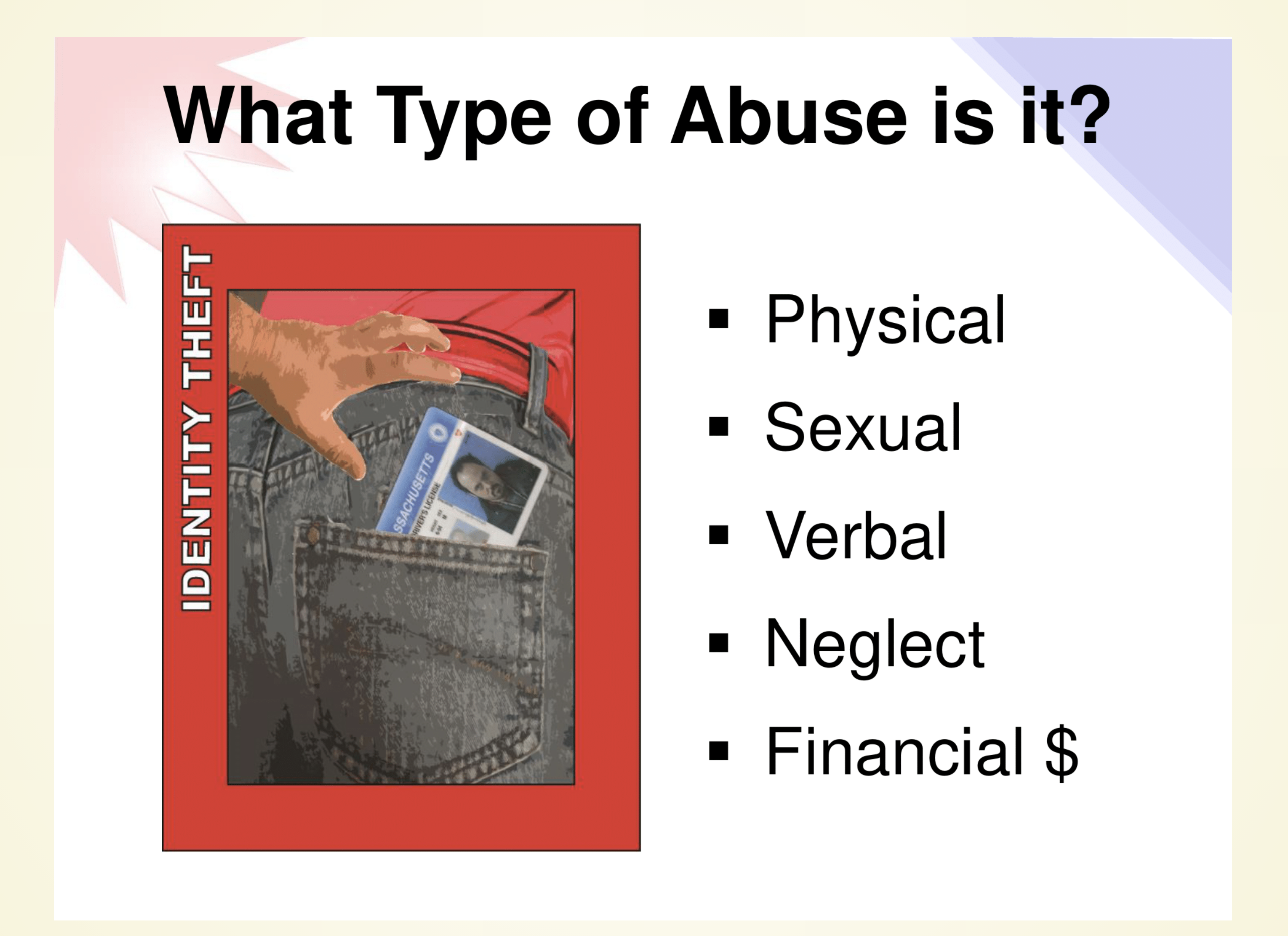 Quiz — identity question